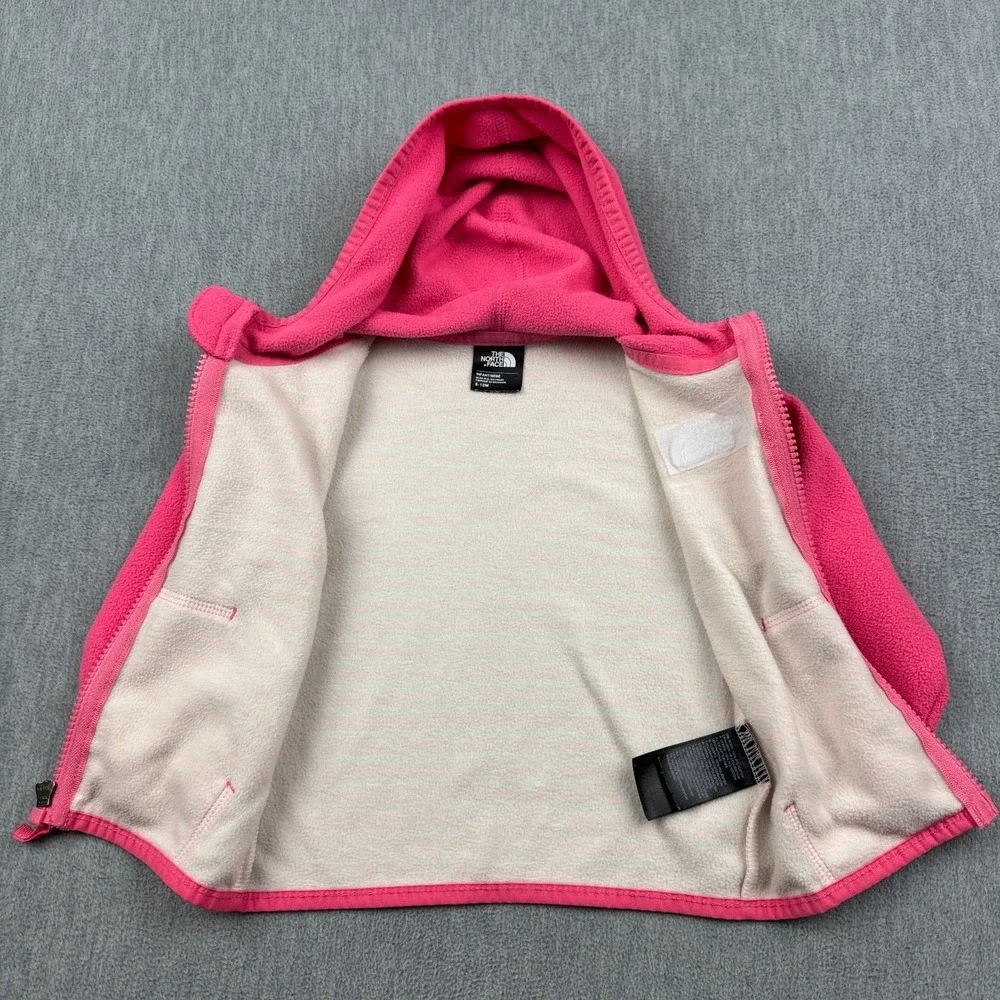 The North Face Jacket Baby Girl 6-12‎ Months Pink Glacier Fleece Hoodie Pullover